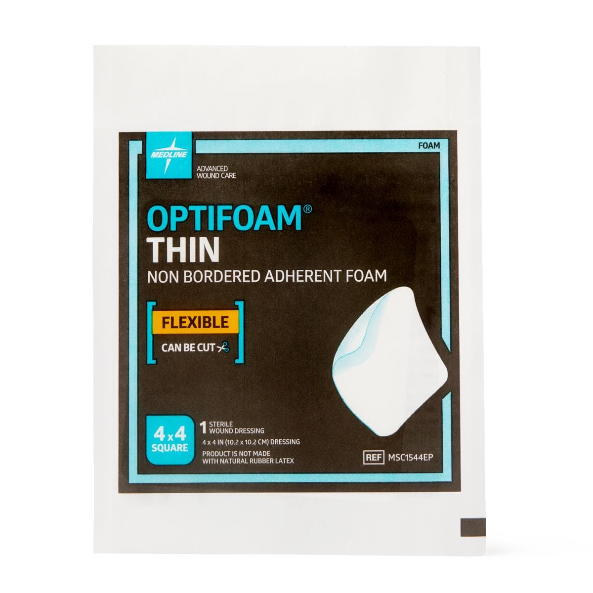 Medline Medline Optifoam Thin Adhesive Foam Dressings MSC1544EPH