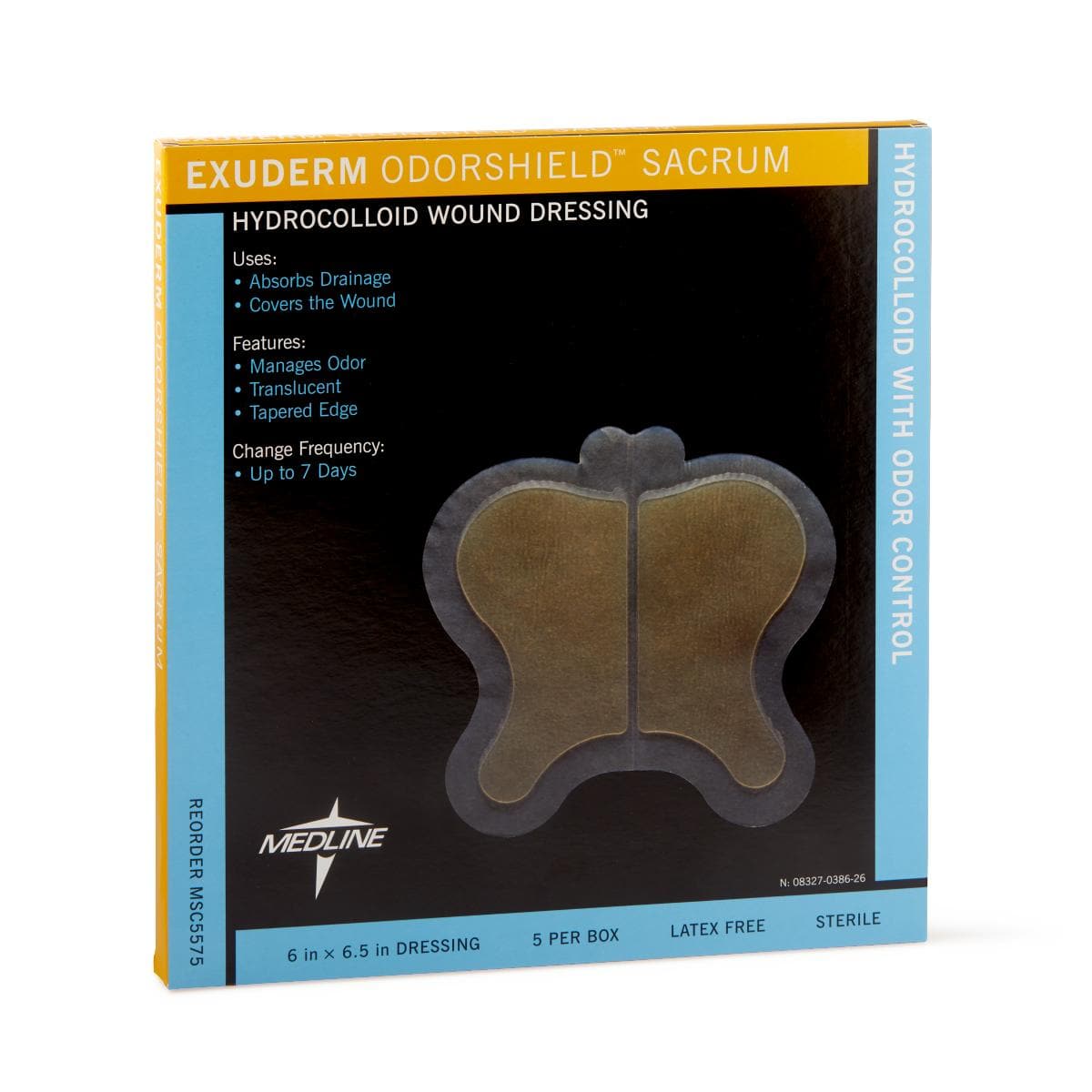 Medline Medline Exuderm Odorshield Hydrocolloid Wound Dressings MSC5575