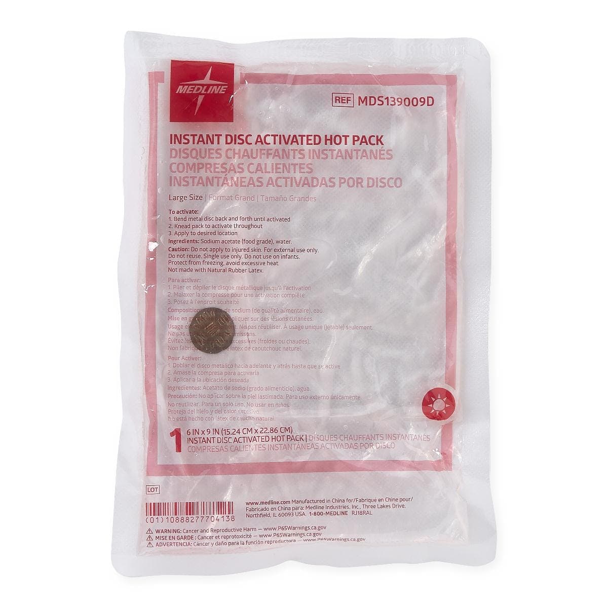 Medline Medline Disc Hot Packs MDS139009D