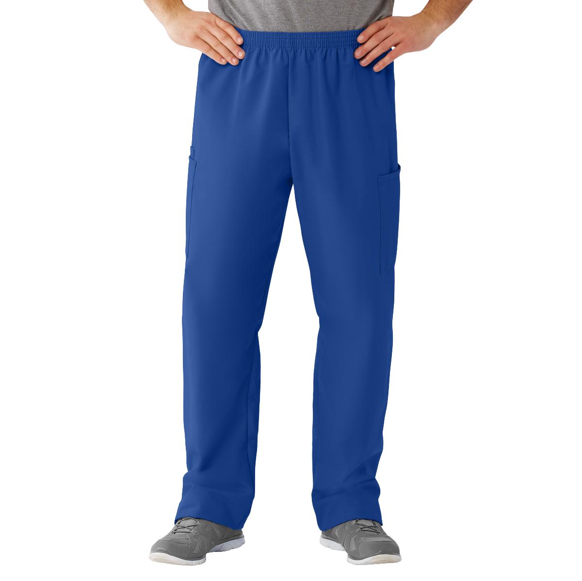 Medline AngelStat Unisex Cargo Scrub Pants with Elastic Waist