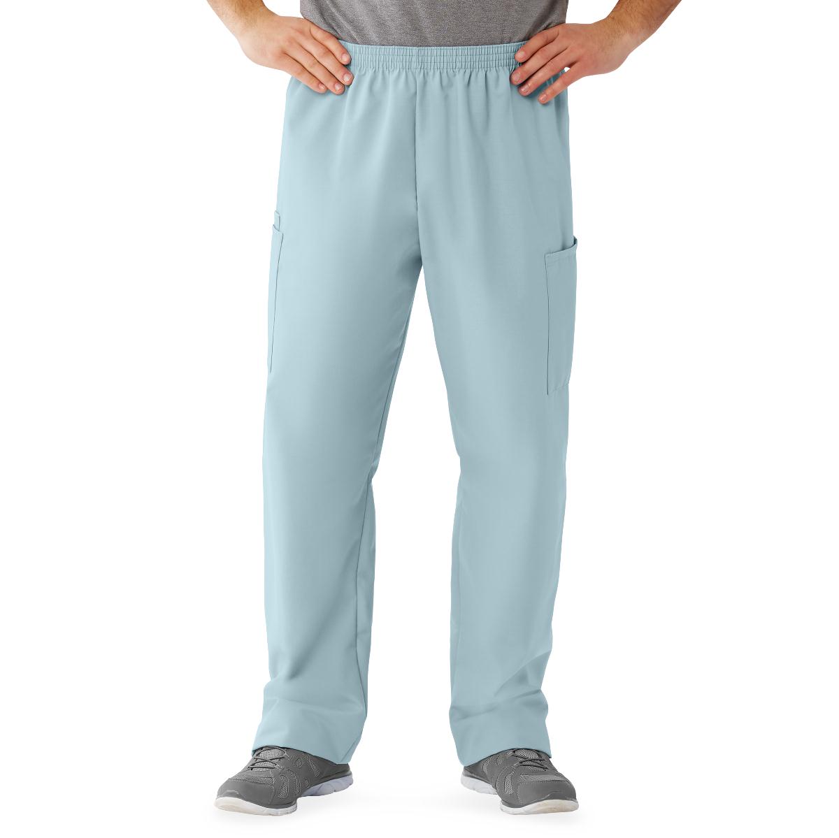 Medline AngelStat Unisex Cargo Scrub Pants with Elastic Waist