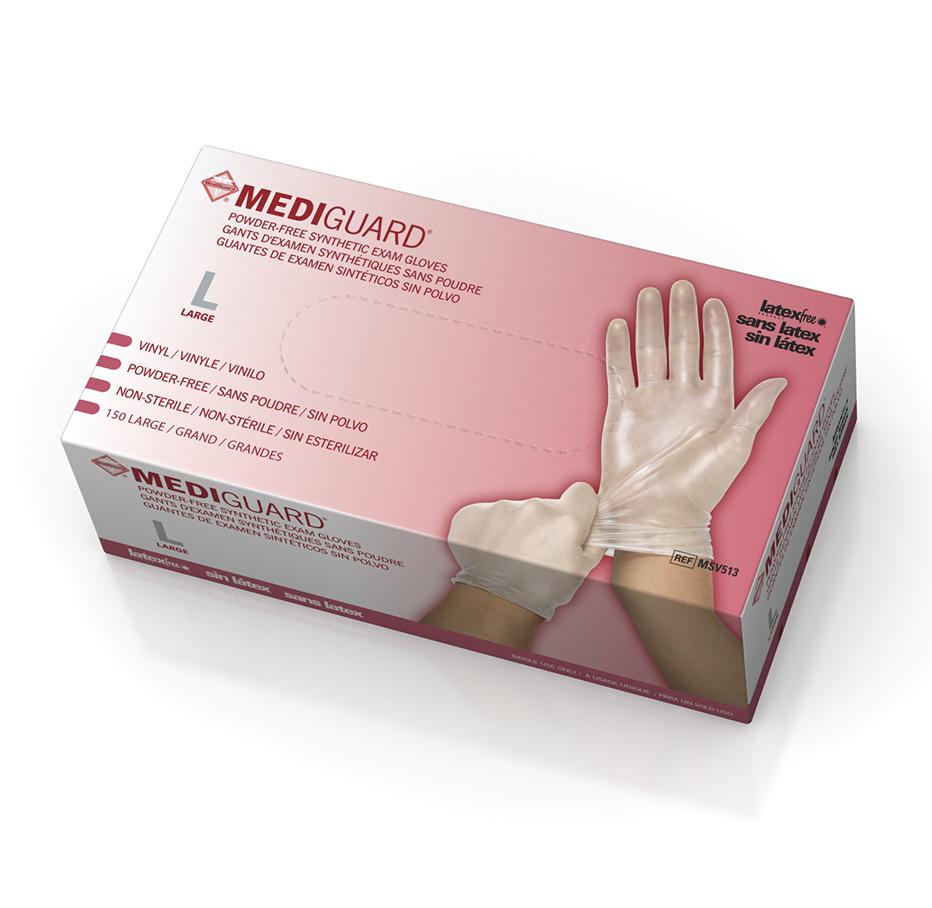 Medline MediGuard Vinyl Synthetic Exam Gloves - CA Only