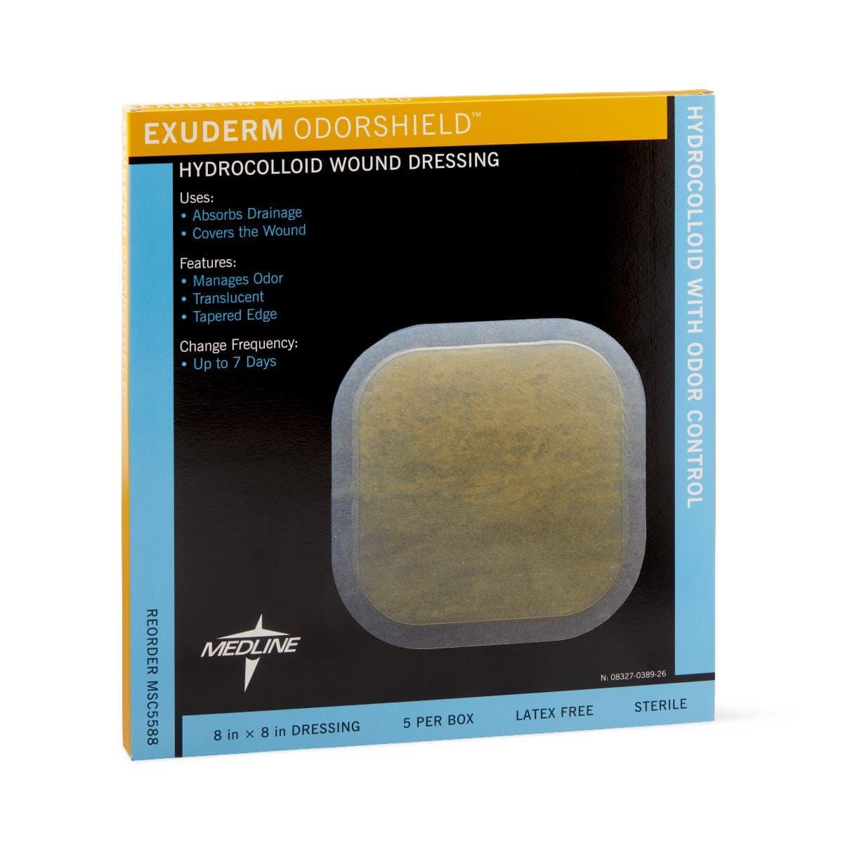 Medline Medline Exuderm Odorshield Hydrocolloid Wound Dressings MSC5588