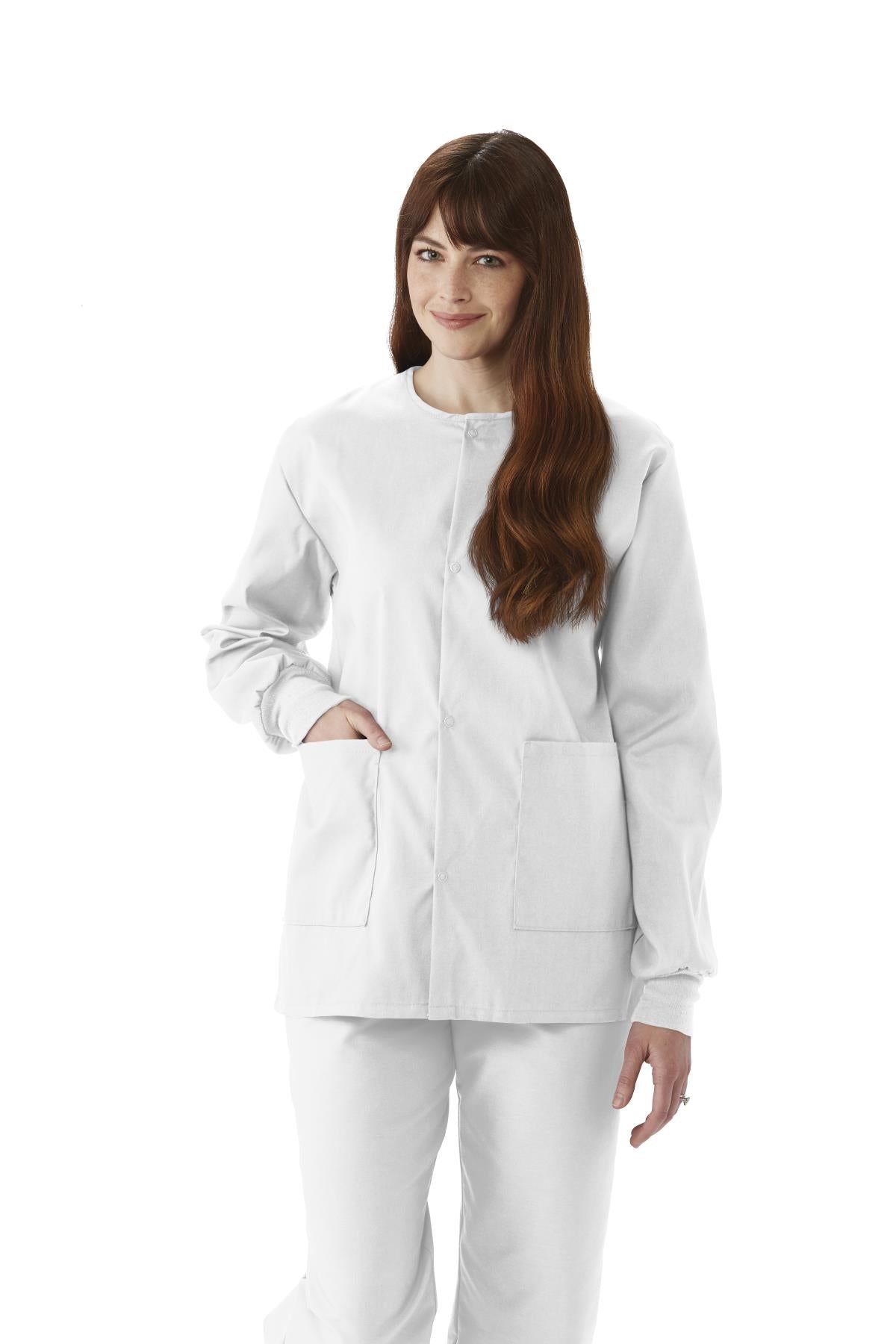 Medline ComfortEase Unisex Crew-Neck Warm-Up Jackets