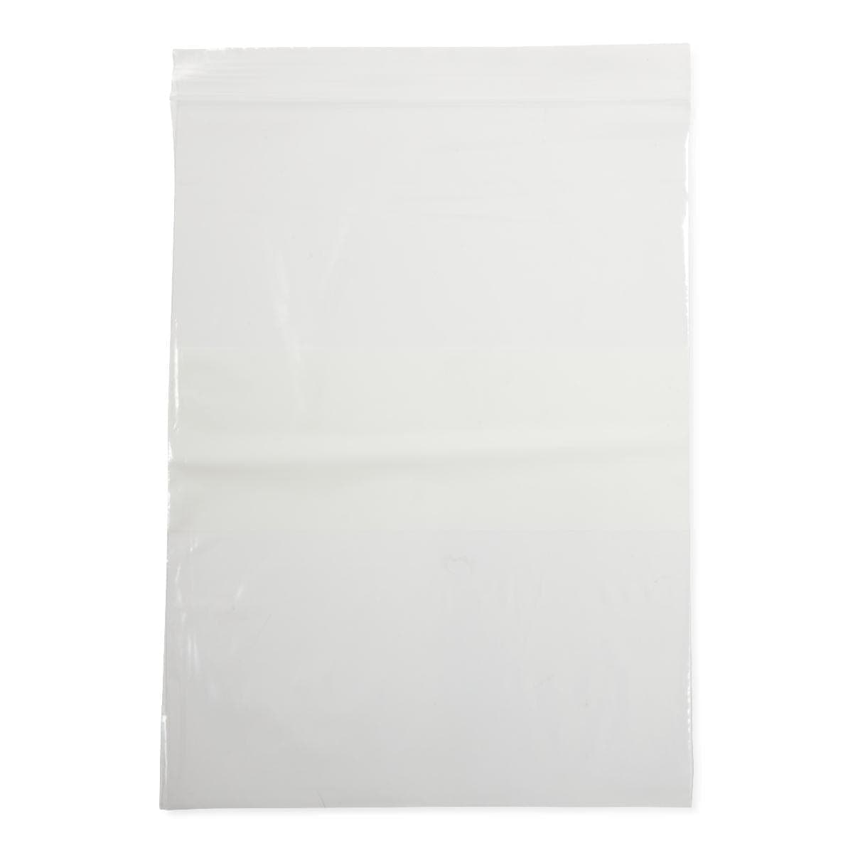 Medline Medline Plastic Zip Closure Bags with White Write-On Block NONZIP912