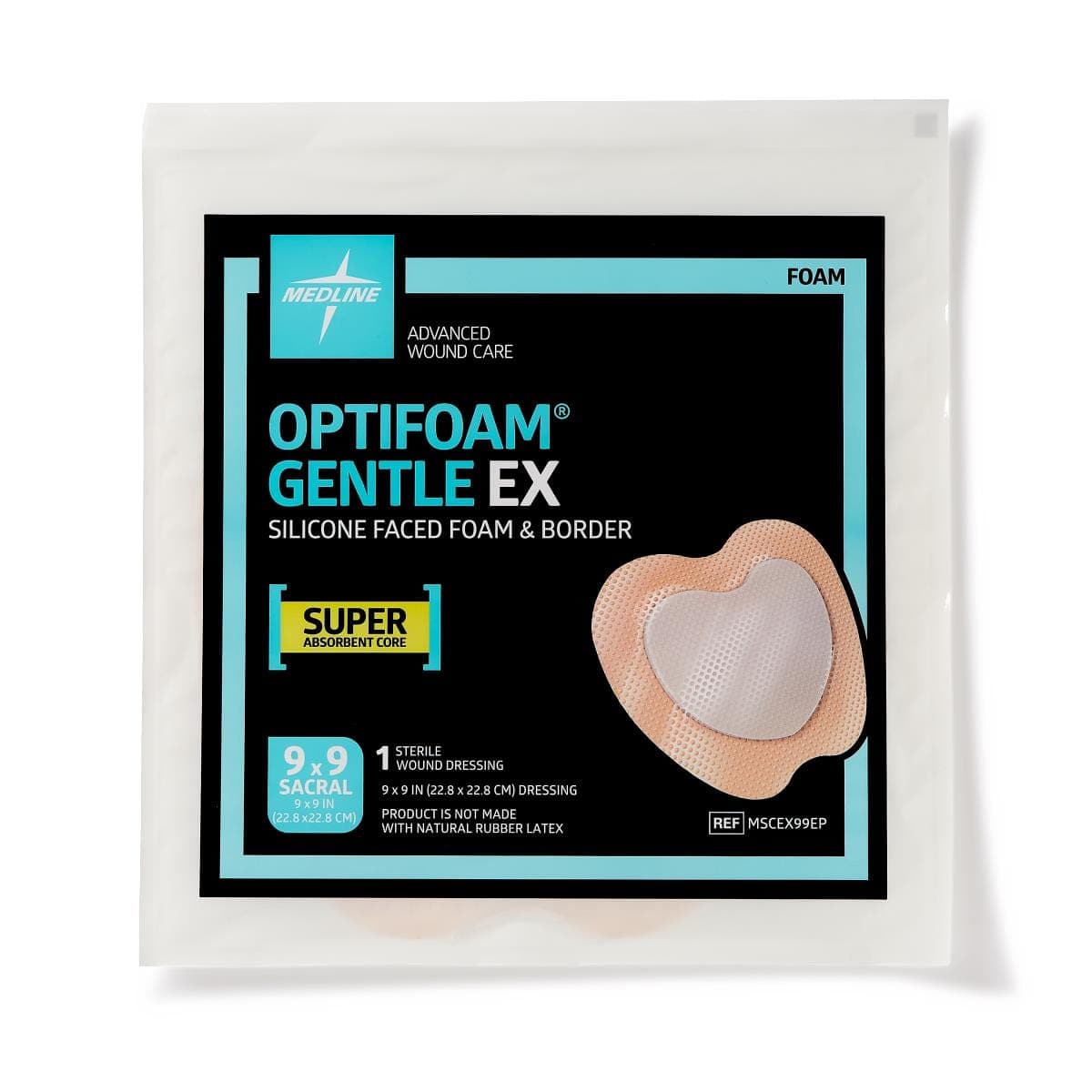Medline Medline Optifoam Gentle EX Silicone-Faced Foam Dressings MSCEX99EPH