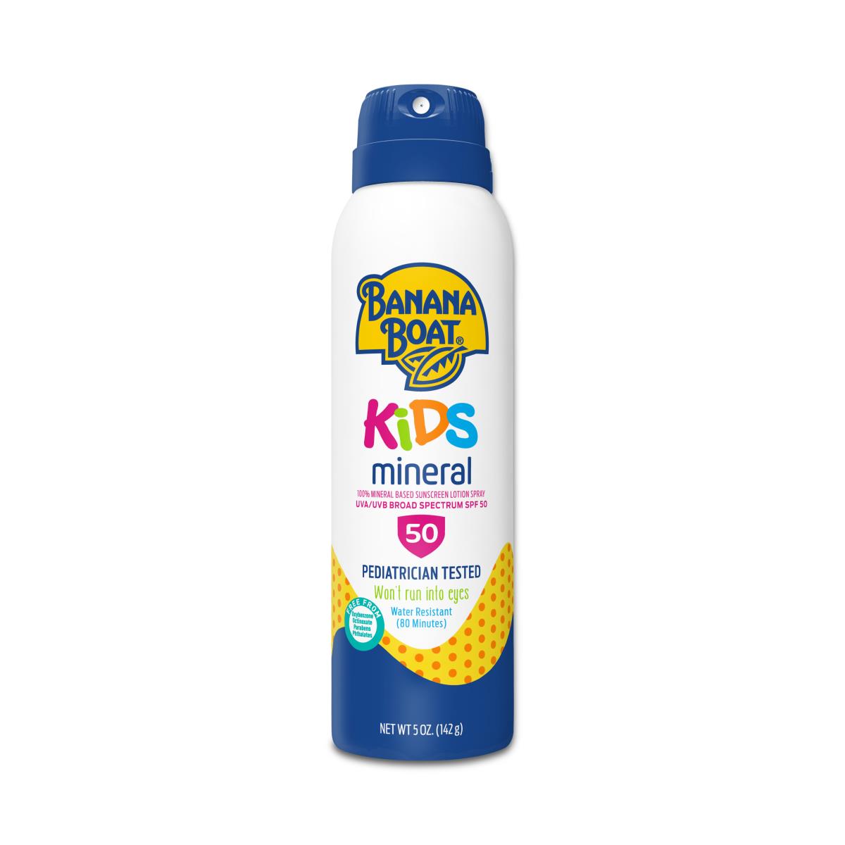 Medline Banana Boat Kids 100% Mineral Sunscreen Spray