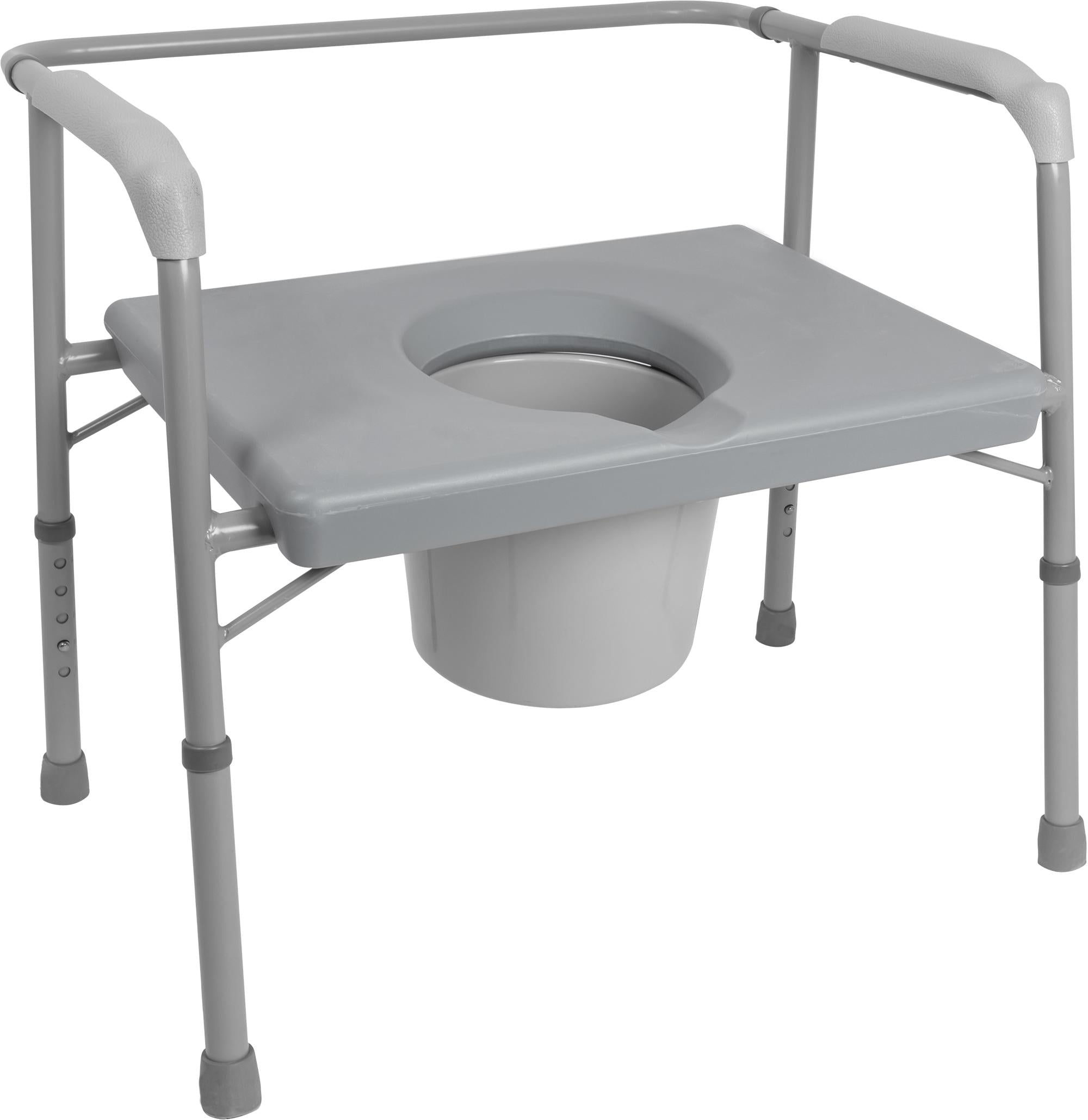 Compass Health ProBasics Bariatric Commode with Extra Wide Seat 650 lb Weight Capacity, 2/cs
