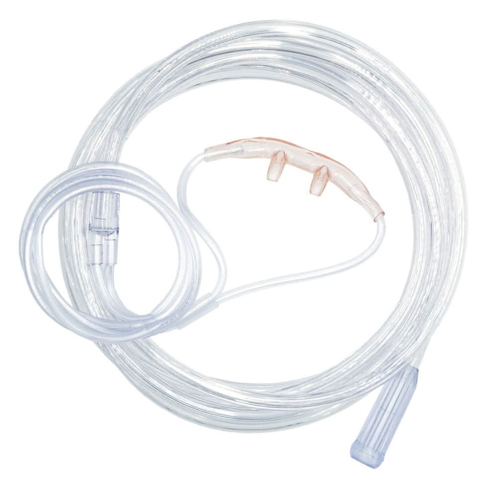 Compass Health Roscoe Adult Curved Soft Nasal Cannula with 4' Tubing 50/CS