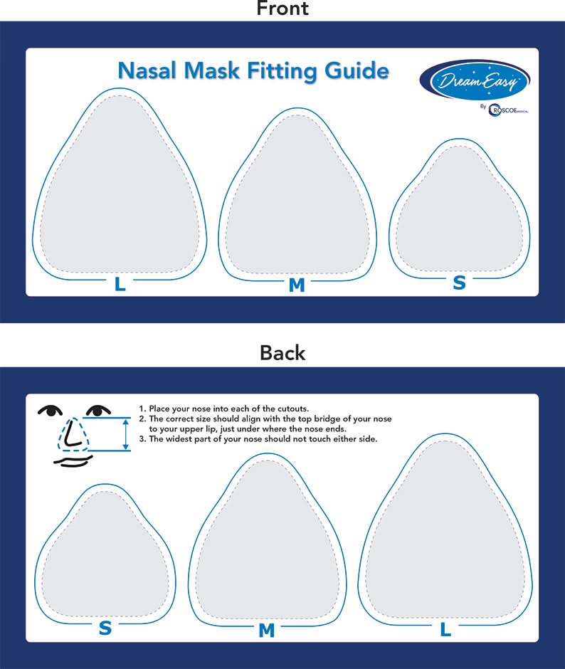 Compass Health DreamEasy Nasal Mask Starter Kit with Headgear, All Sizes