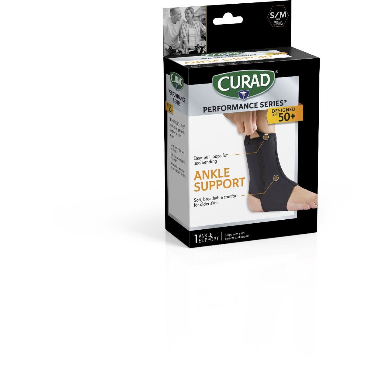 Medline CURAD Performance Series Neoprene Open Heel Ankle Supports
