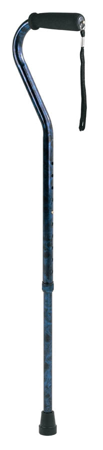 Compass Health Carex Designer Offset Cane - Blue