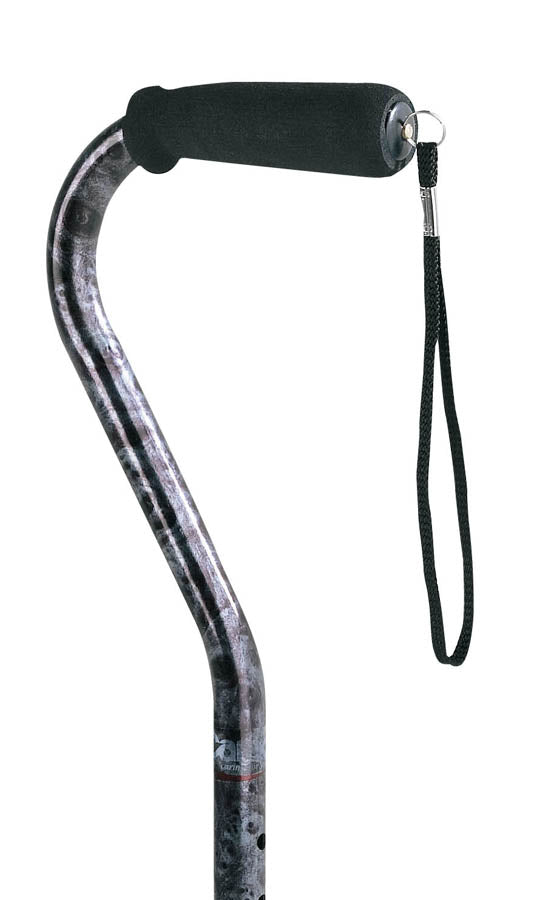 Compass Health Carex Designer Offset Cane - Gray