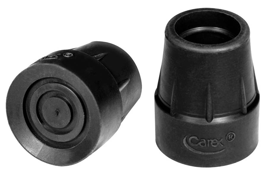 Compass Health Carex Black Cane Tips - 3/4"