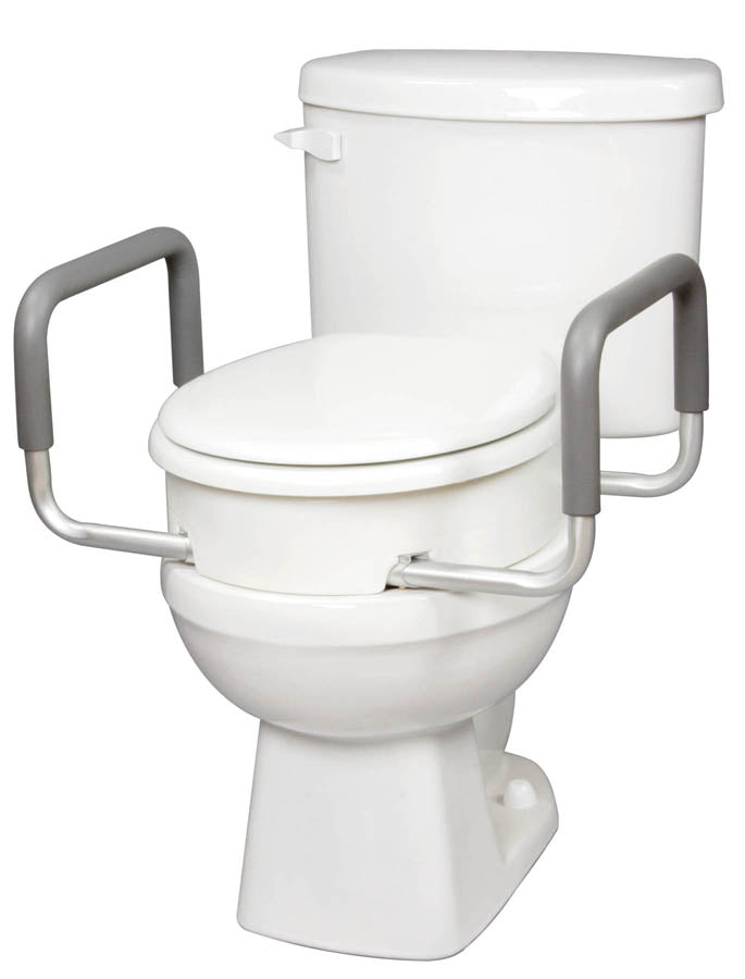 Compass Health Carex Toilet Seat Elevator with Handles - Elongated