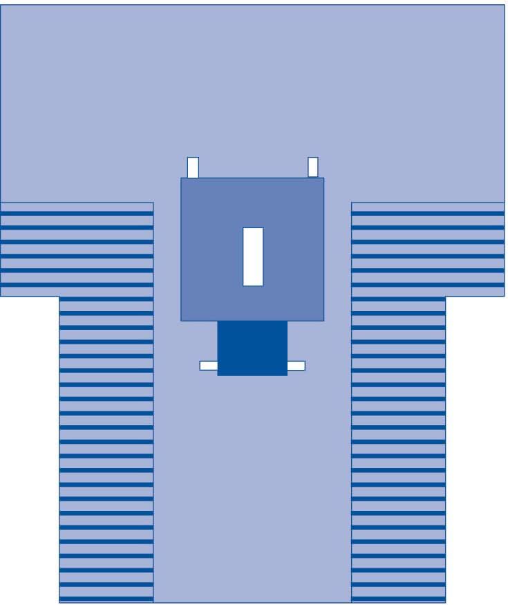 Medline Laparotomy Surgical T-Drape with Instrument Pad