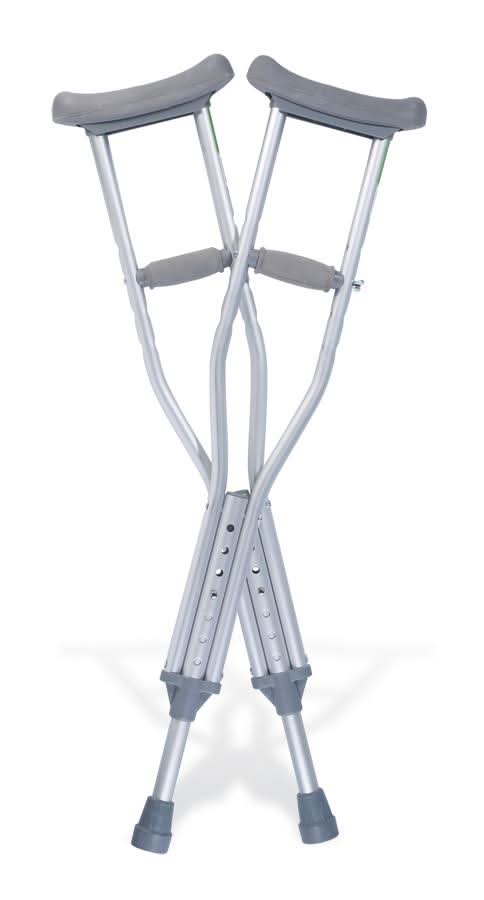 Medline Push-Button Aluminum Crutches
