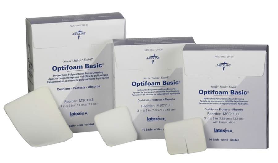 Medline Optifoam Basic Non-Adhesive Dressings