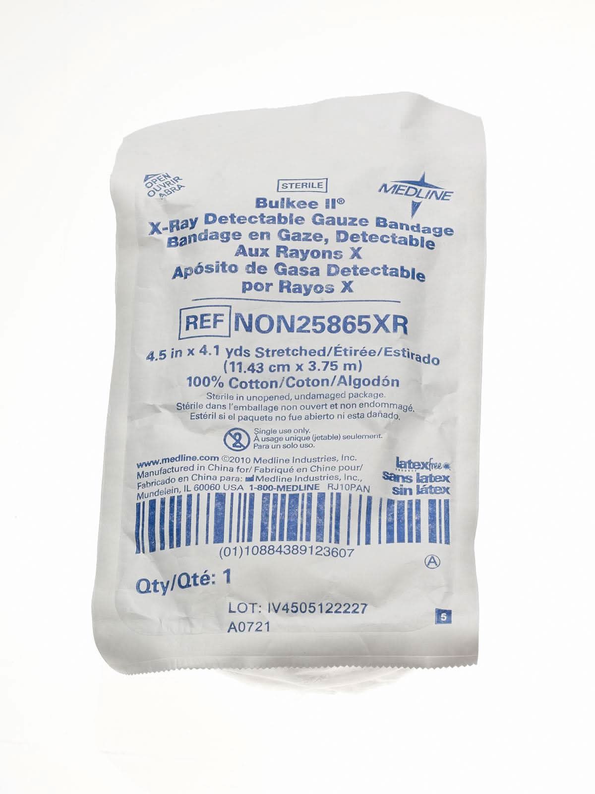 Medline Sterile 100% Cotton X-ray Detectable Gauze Sponges