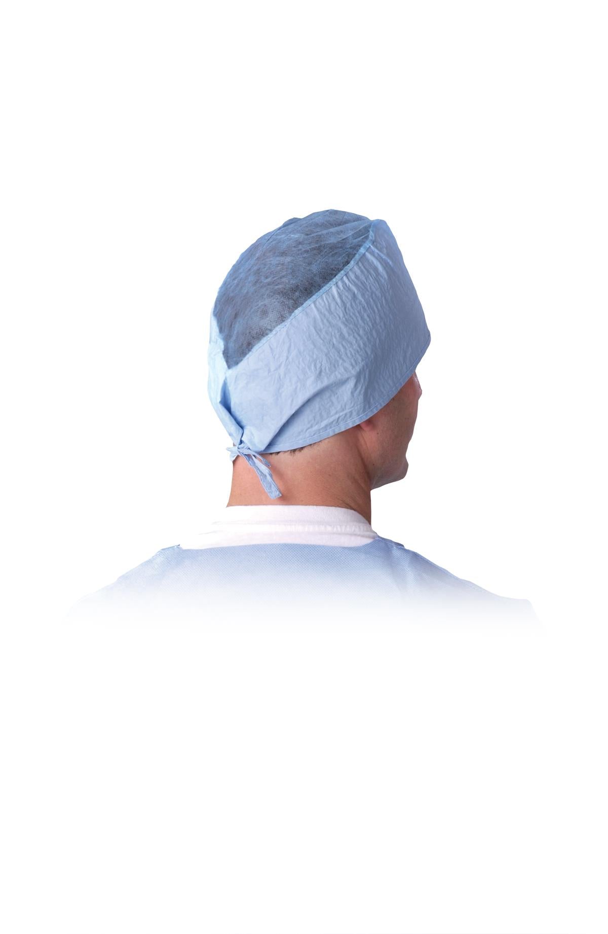 Medline Sheer-Guard Disposable Tie-Back Surgeon Caps