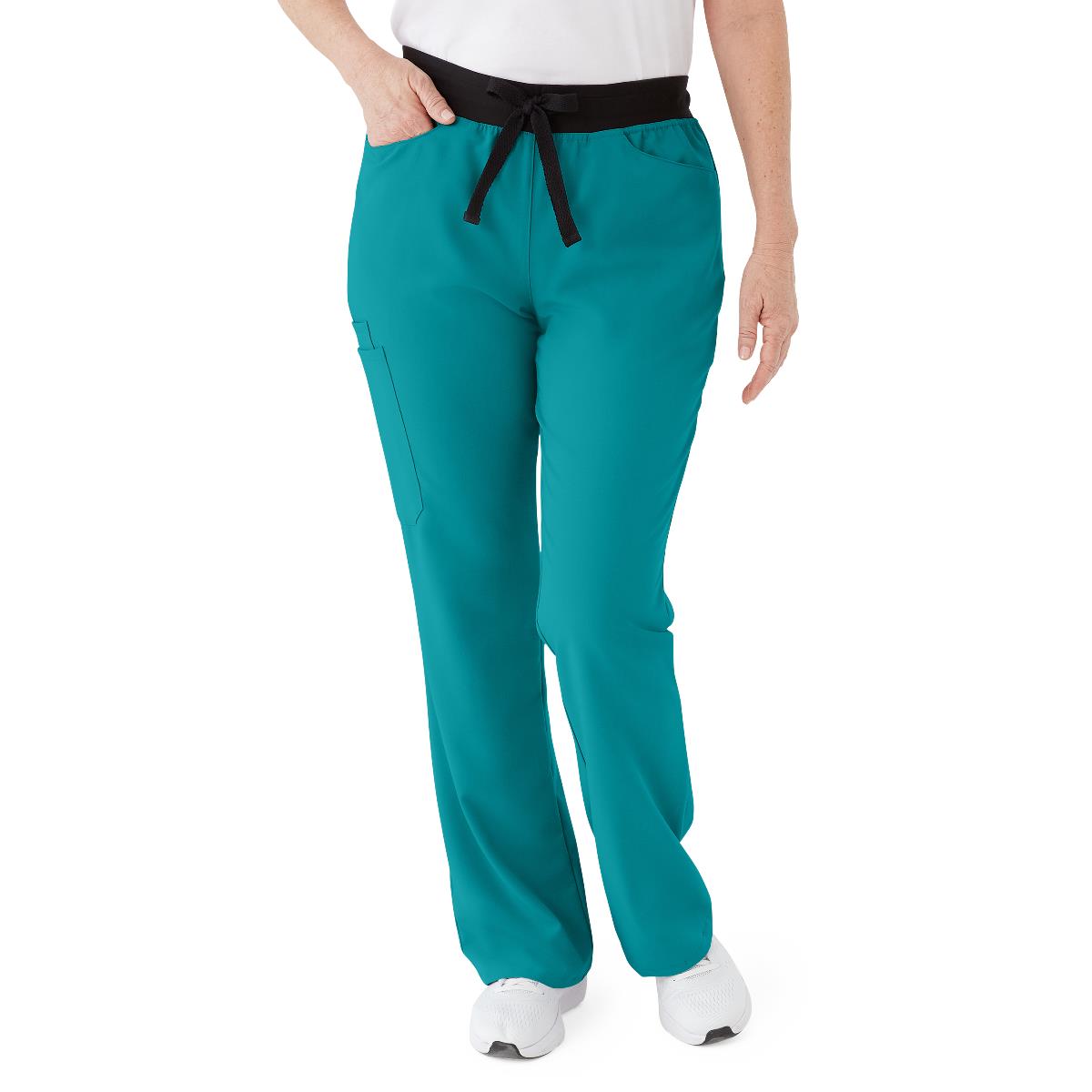 Medline Coastal AVE Women's Boot-Cut Petite Scrub Pants