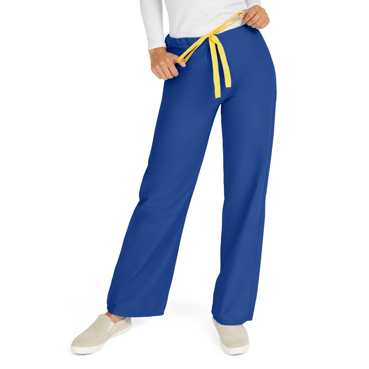 Medline AngelStat Style 600 Unisex Reversible Scrub Pants with Color Coding