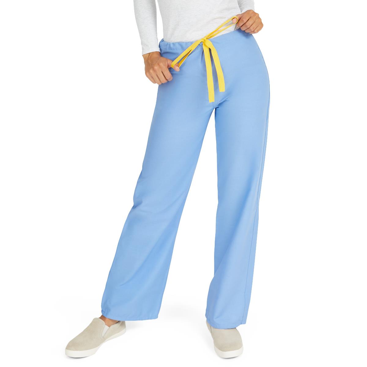 Medline AngelStat Style 600 Unisex Reversible Scrub Pants with Color Coding