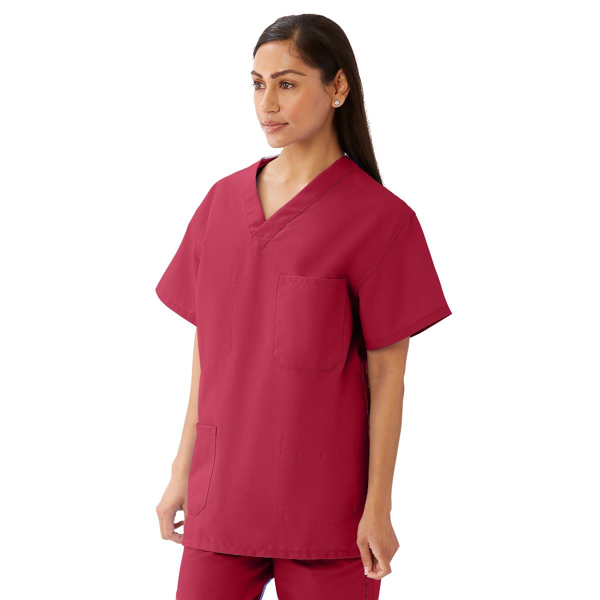 Medline AngelStat Unisex Reversible Scrub Tops with Angelica Color Coding (Style 630)