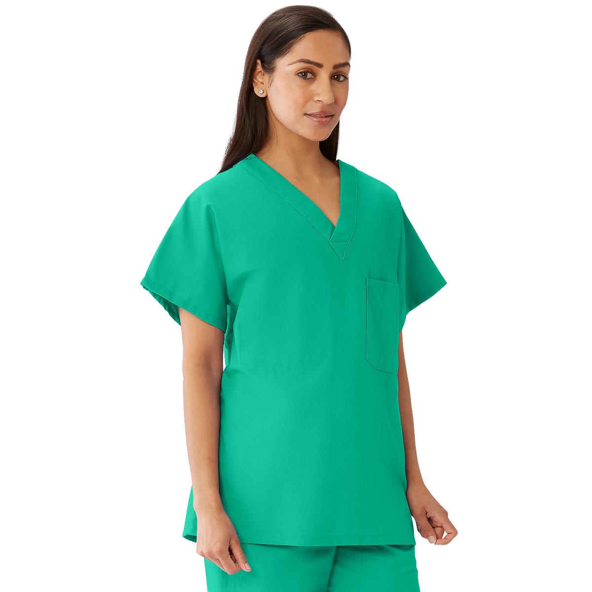 Medline CottonCare Unisex 1-Pocket Scrub Tops for Hyperbaric Units (Style 658)