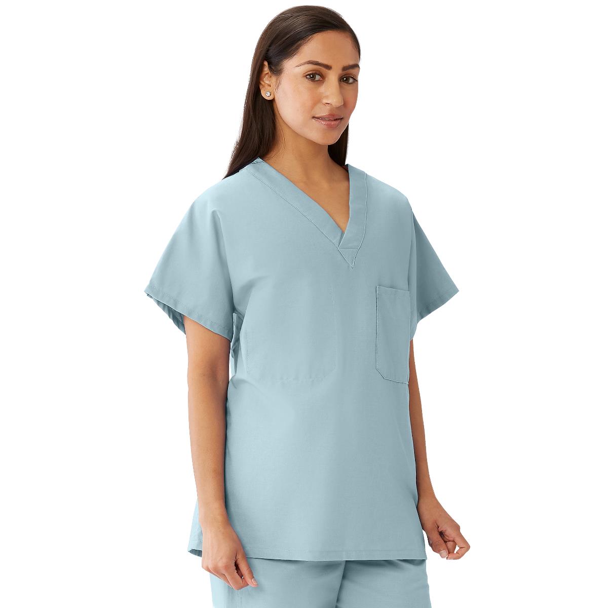 Medline CottonCare Unisex 1-Pocket Scrub Tops for Hyperbaric Units (Style 658)