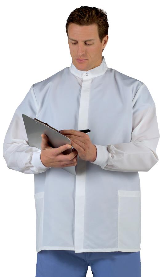 Medline Reusable Short-Length Polyester Barrier Lab Coat