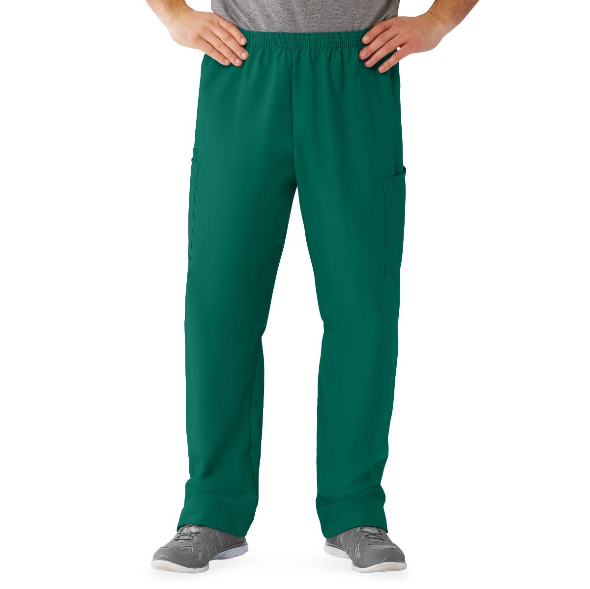 Medline AngelStat Style 674 Unisex Cargo Scrub Pants with Elastic Waist