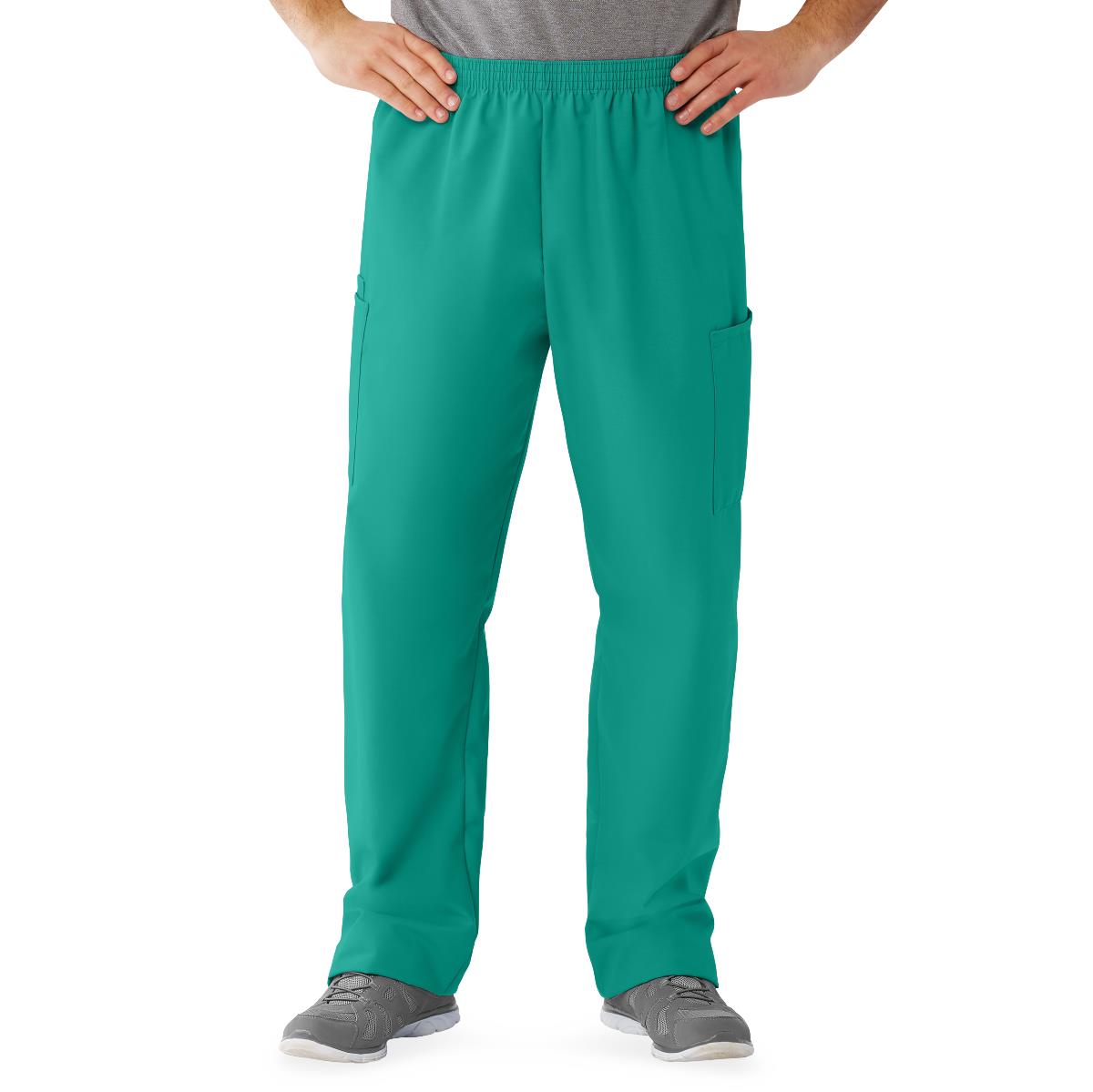 Medline AngelStat Style 674 Unisex Cargo Scrub Pants with Elastic Waist