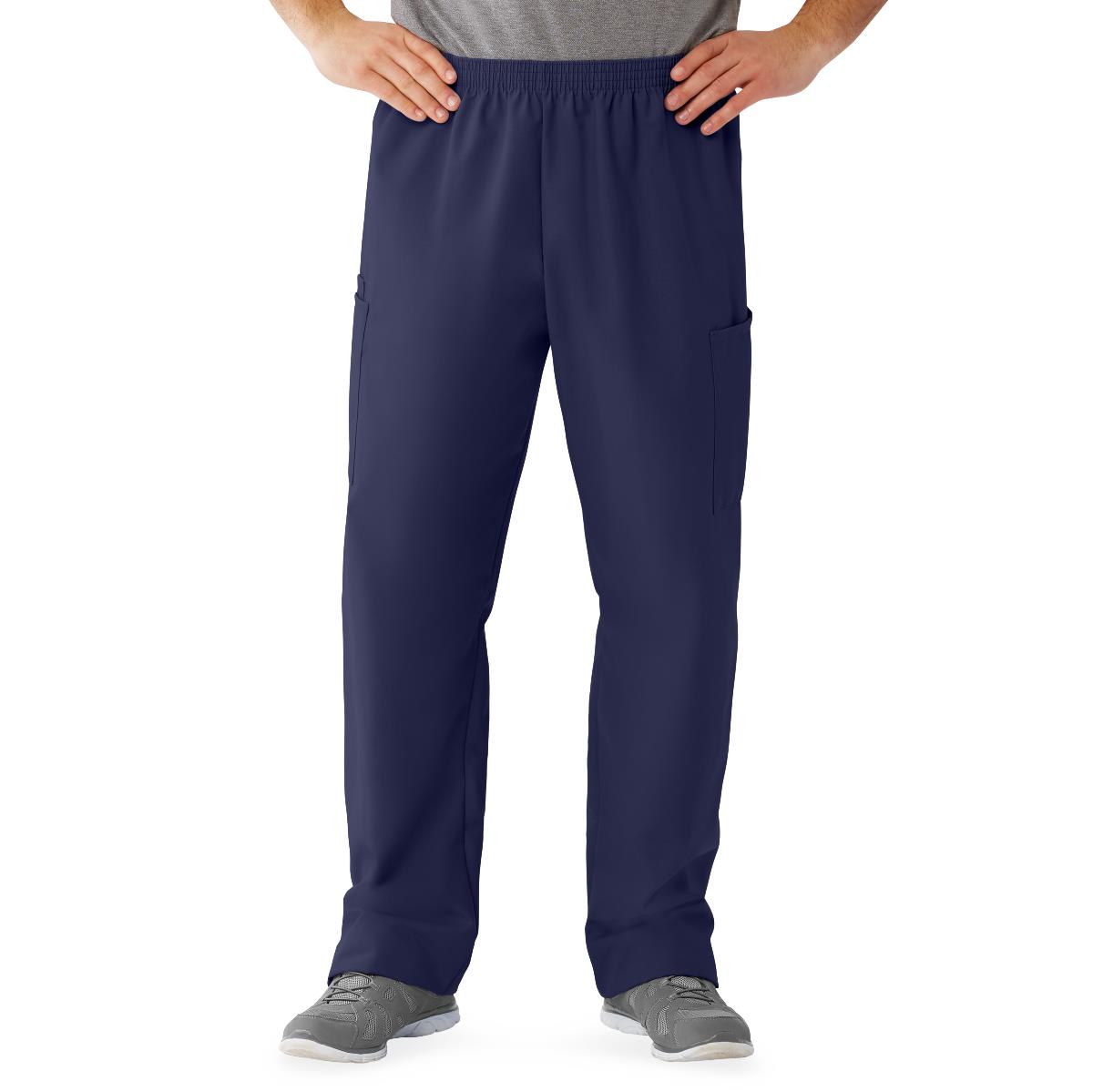 Medline AngelStat Style 674 Unisex Cargo Scrub Pants with Elastic Waist