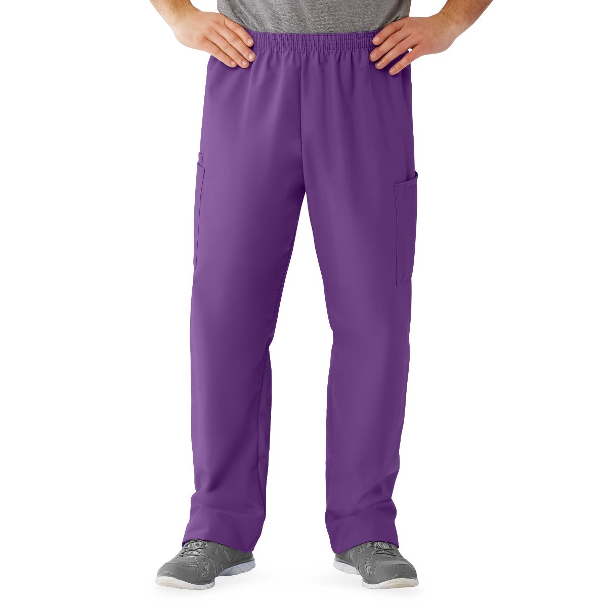 Medline AngelStat Style 674 Unisex Cargo Scrub Pants with Elastic Waist