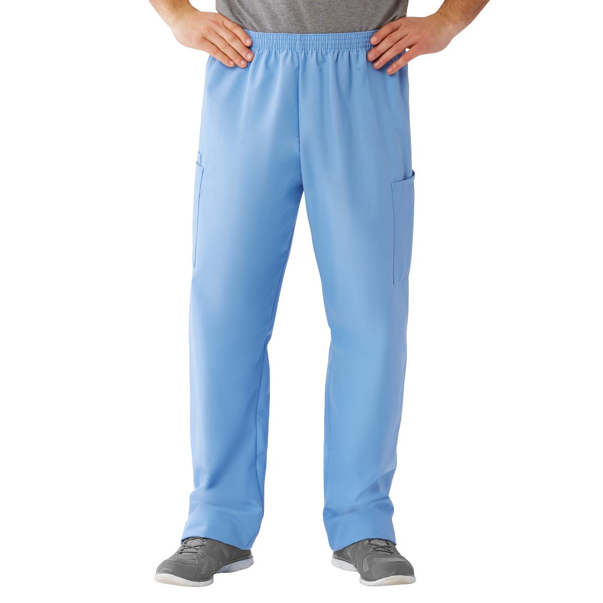 Medline AngelStat Style 674 Unisex Cargo Scrub Pants with Elastic Waist