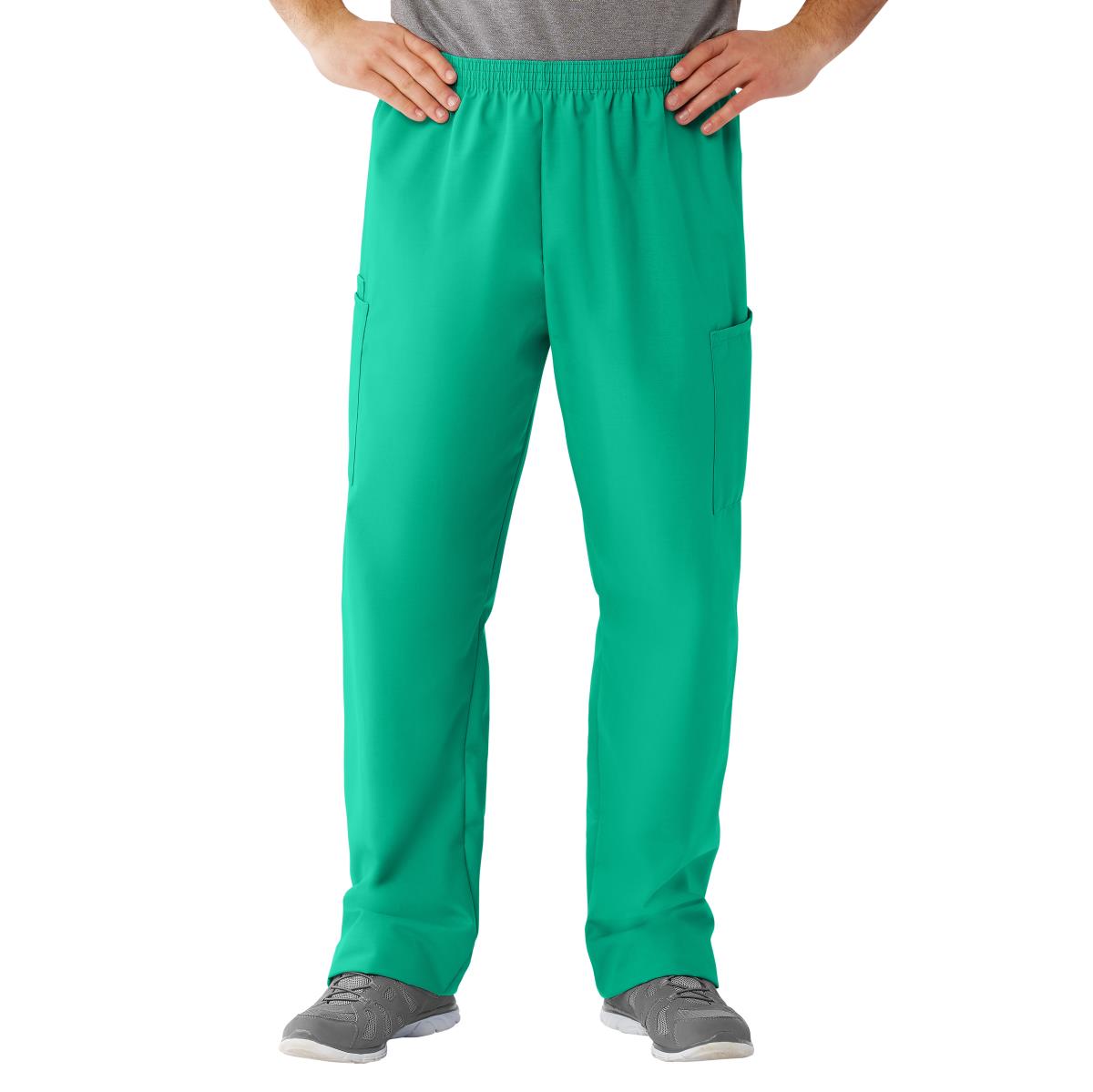 Medline AngelStat Unisex Cargo Scrub Pants with Elastic Waist