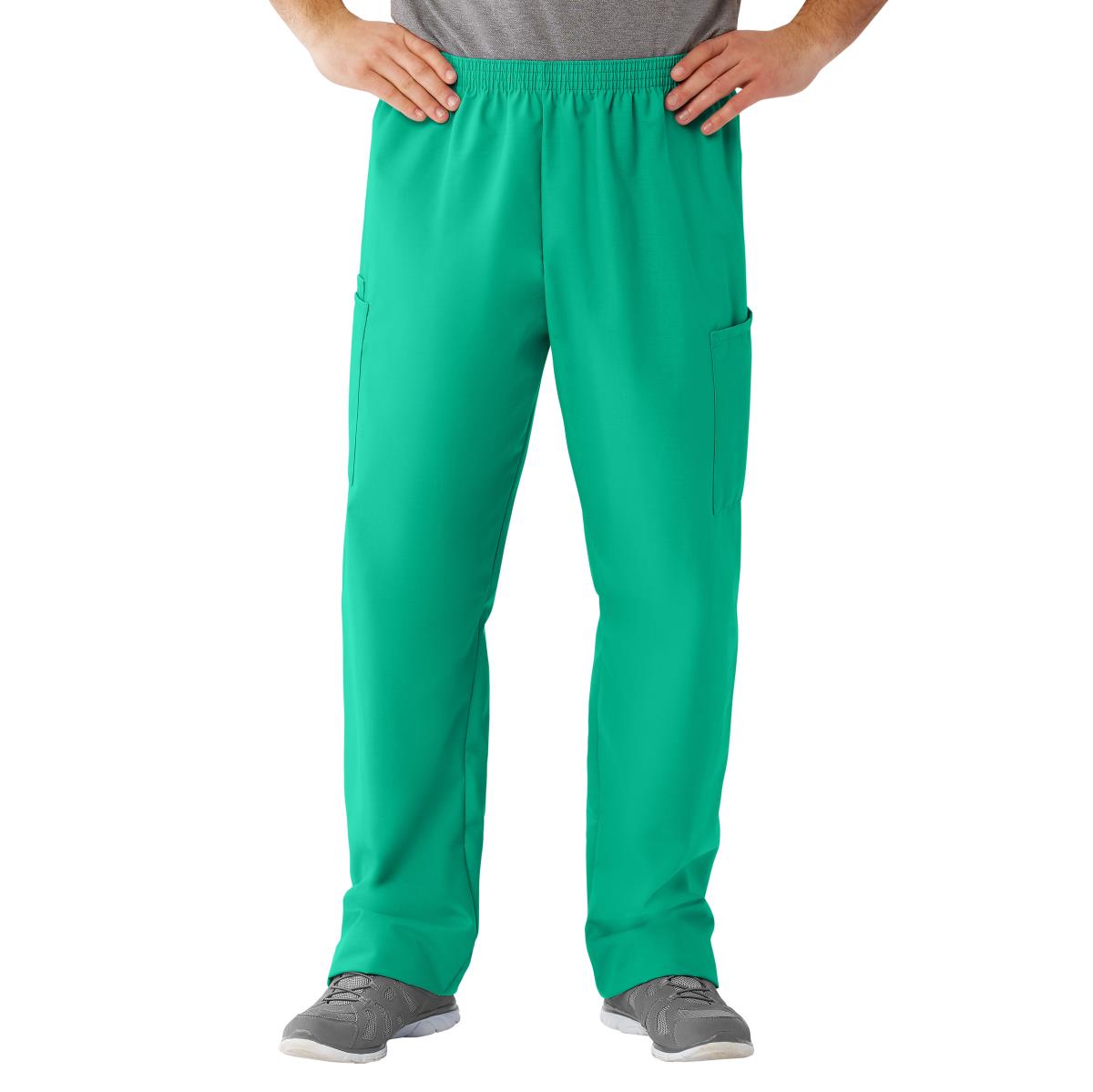 Medline AngelStat Style 674 Unisex Cargo Scrub Pants with Elastic Waist