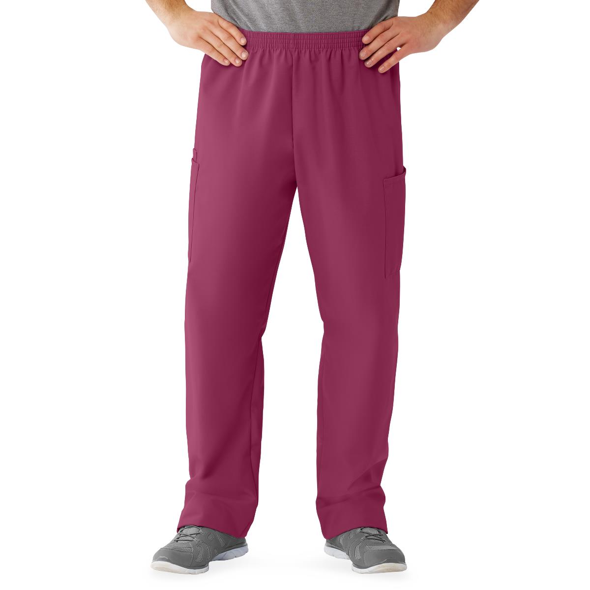Medline AngelStat Style 674 Unisex Cargo Scrub Pants with Elastic Waist