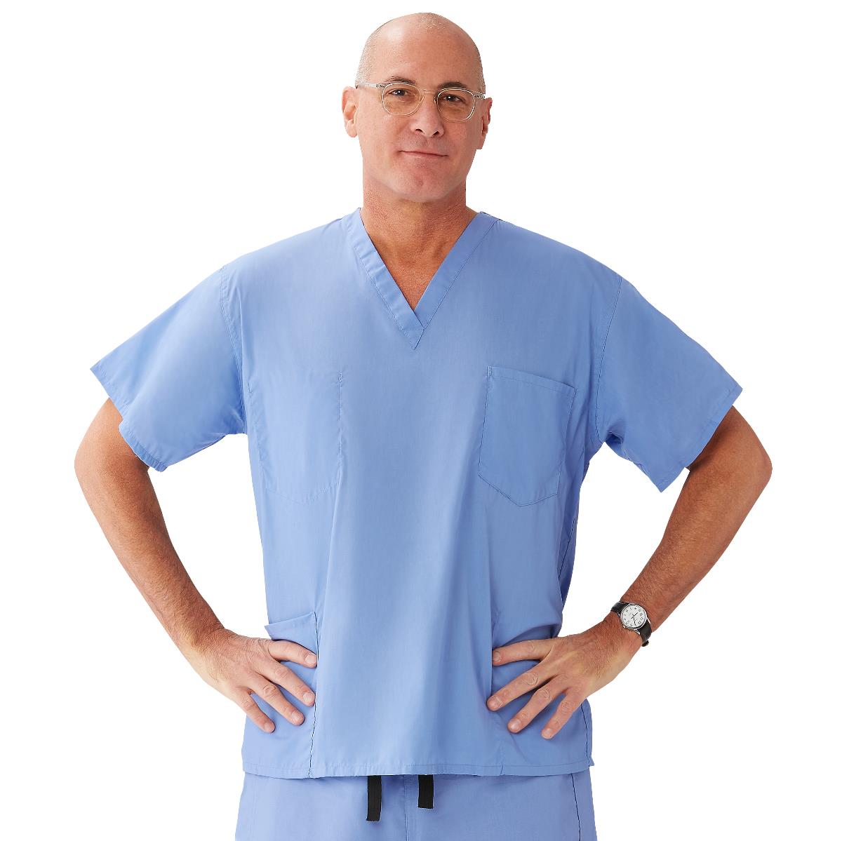 Medline Encore Unisex Reversible 2-Pocket Scrub Tops (Style 730)