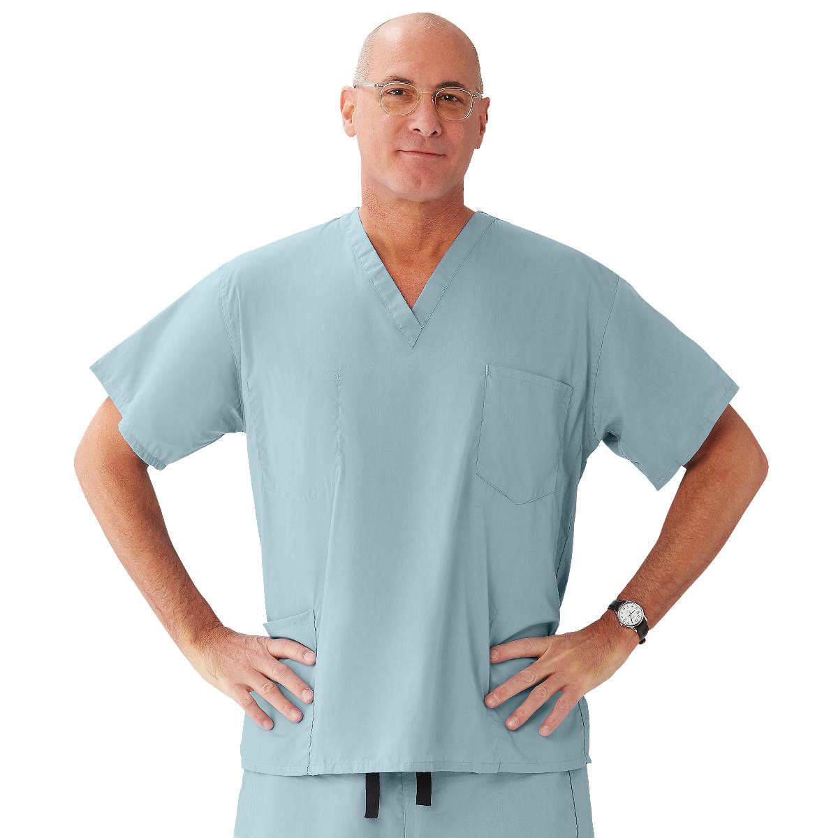 Medline Encore Unisex Reversible 2-Pocket Scrub Tops (Style 730)