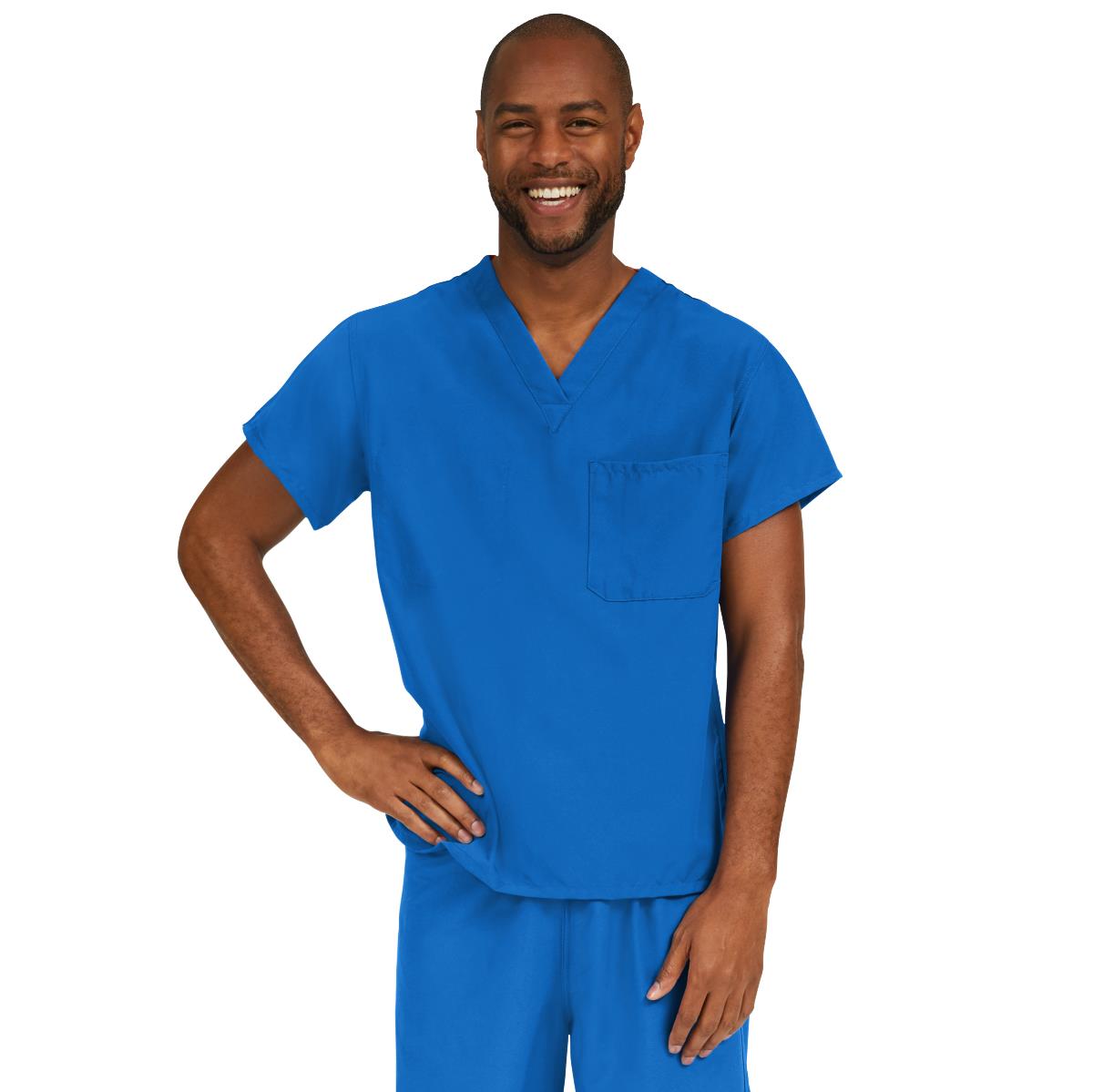 Medline Style 810 PerforMAX Unisex Scrub Tops - Misty Green