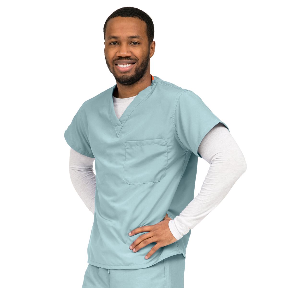 Medline Style 810 PerforMAX Unisex Scrub Tops - Charcoal