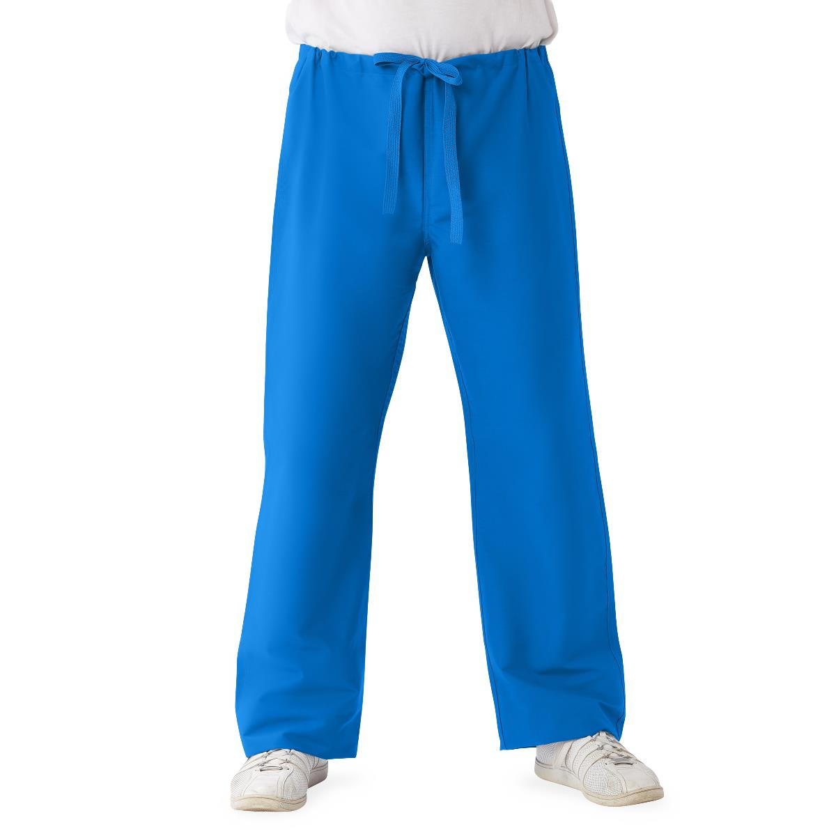 Medline ComfortEase Unisex Reversible Scrub Pants - Blue (Style 900)