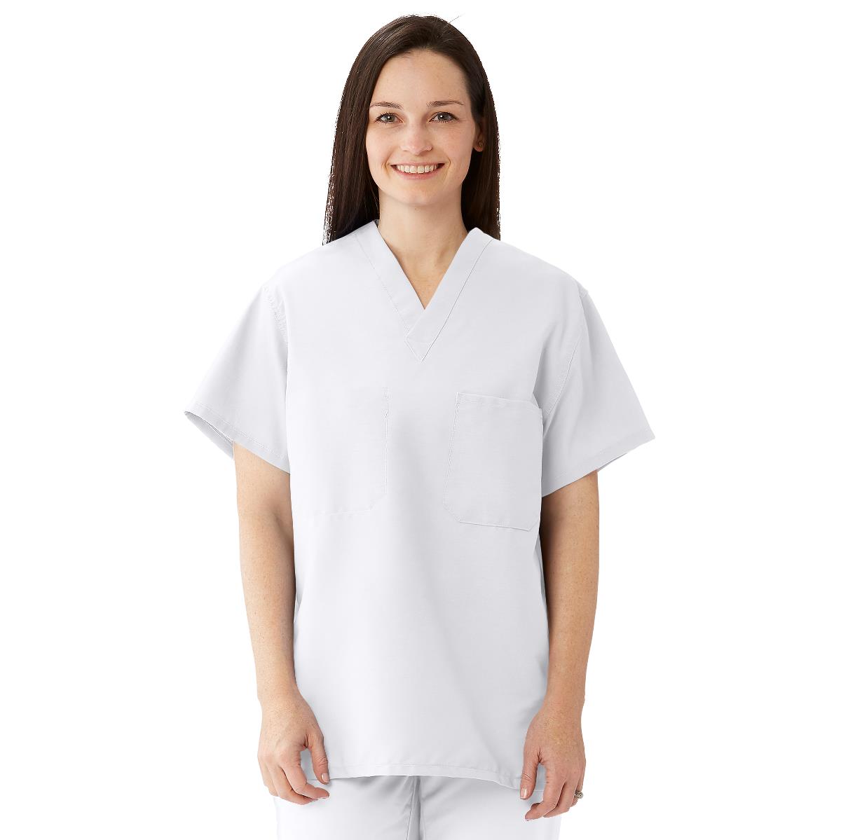 Medline ComfortEase 910 Unisex Reversible Scrub Tops with 1 Pocket