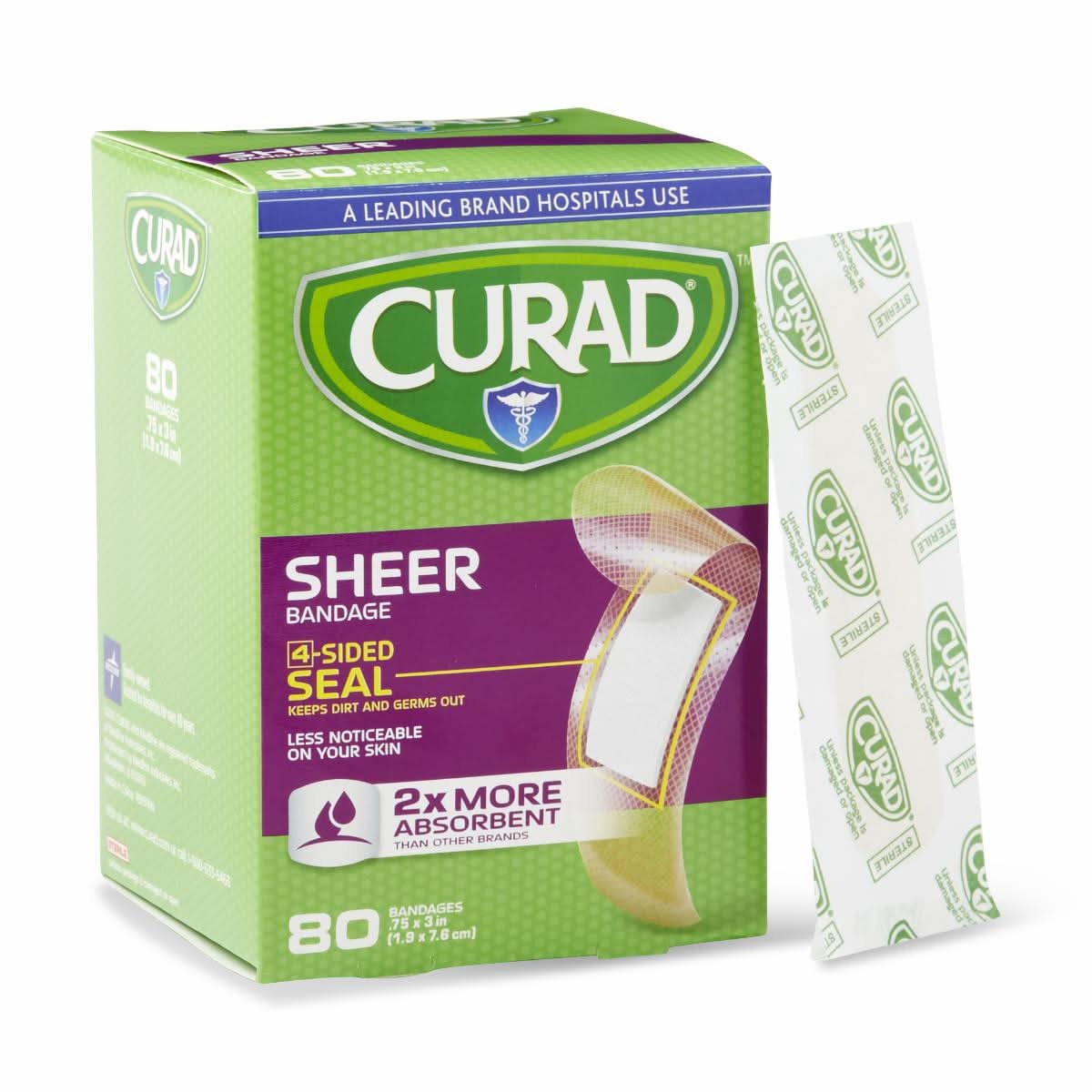 Medline Curad Retail Packaged Sheer Adhesive Ban