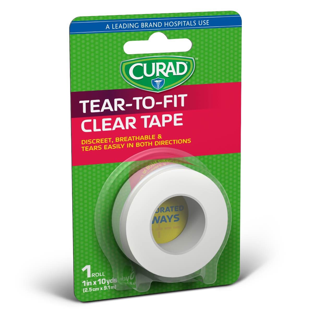Medline CURAD Transparent Adhesive Plastic Tape