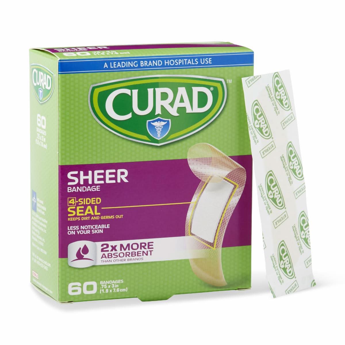 Medline Curad Retail Packaged Sheer Adhesive Ban