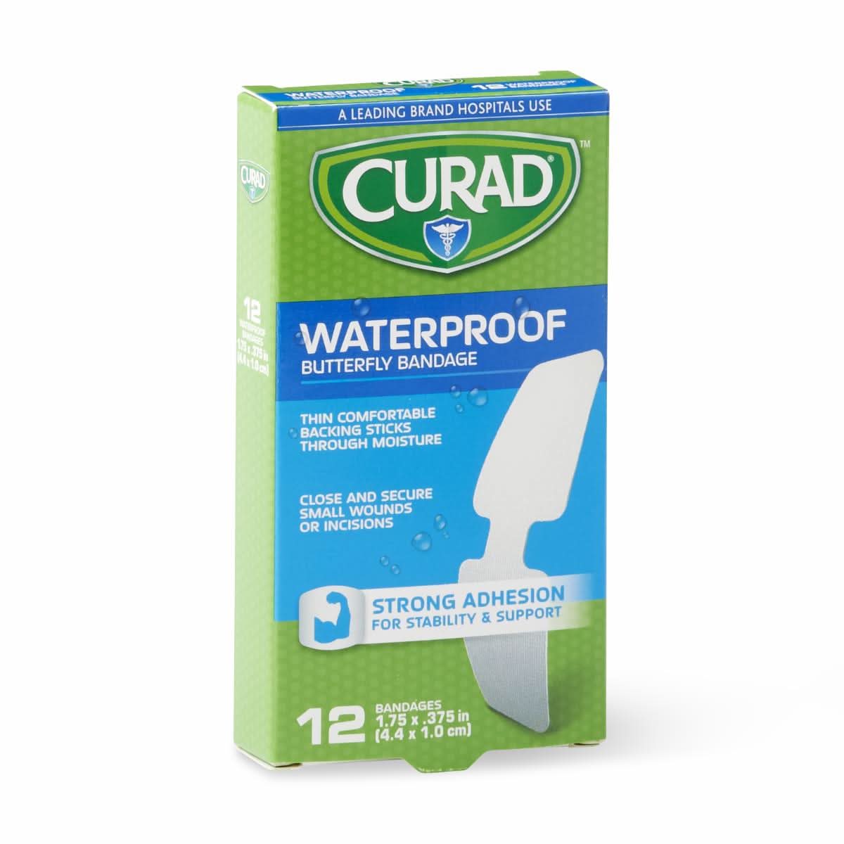 Medline CURAD Waterproof Butterfly Bandages