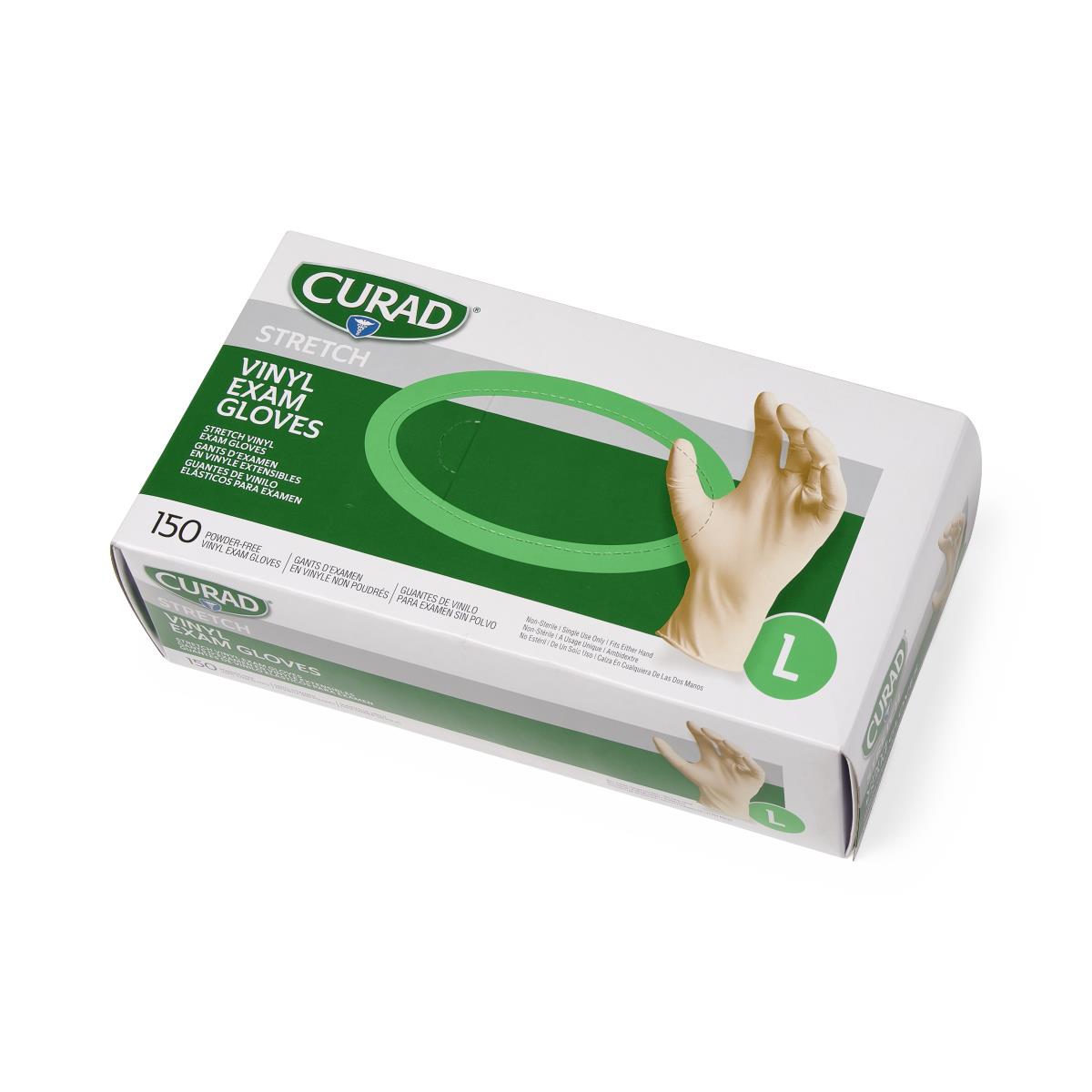 Medline CURAD Stretch Vinyl Exam Gloves